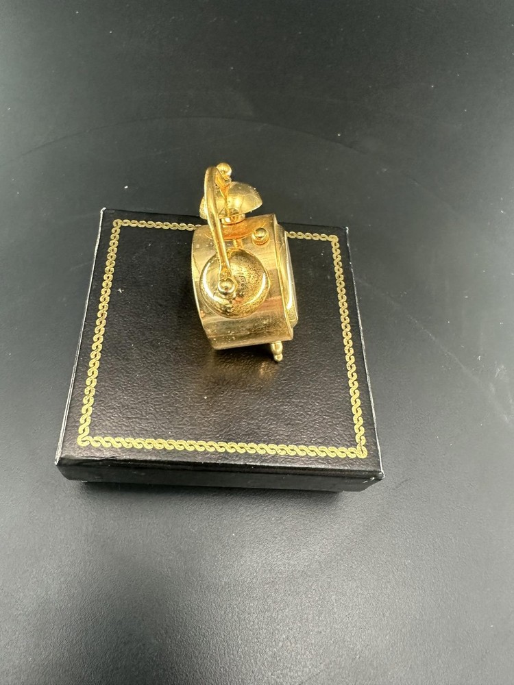 VTG Mini Solid Brass Mini Quartz "Times Square" w Box