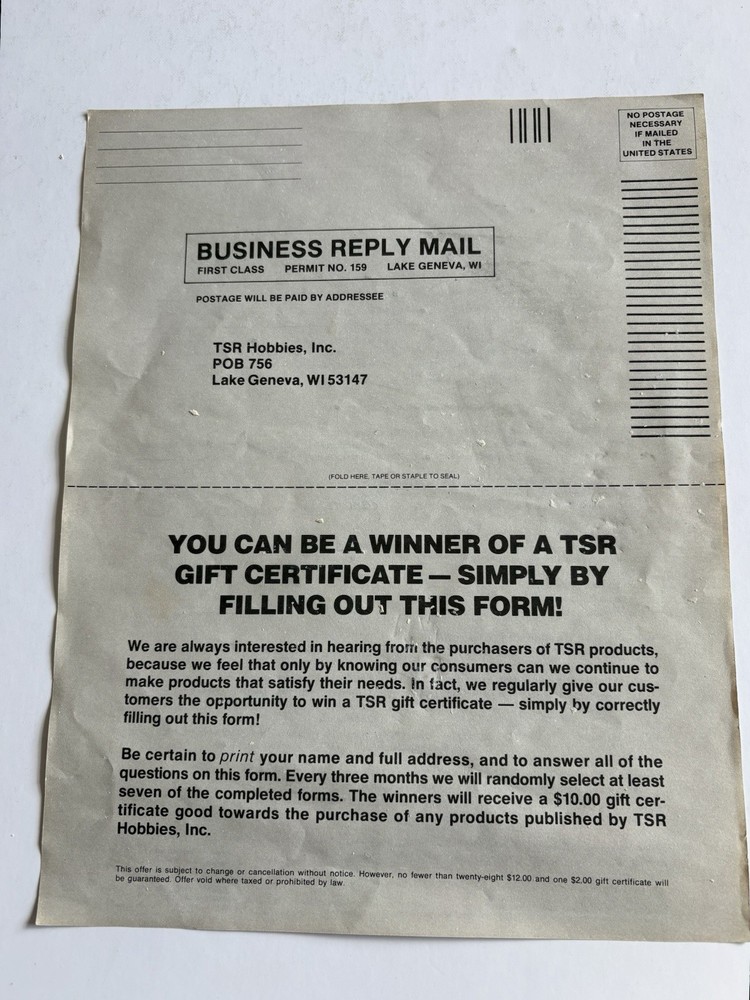 Dungeons and Dragons Basic Set TSR 1981