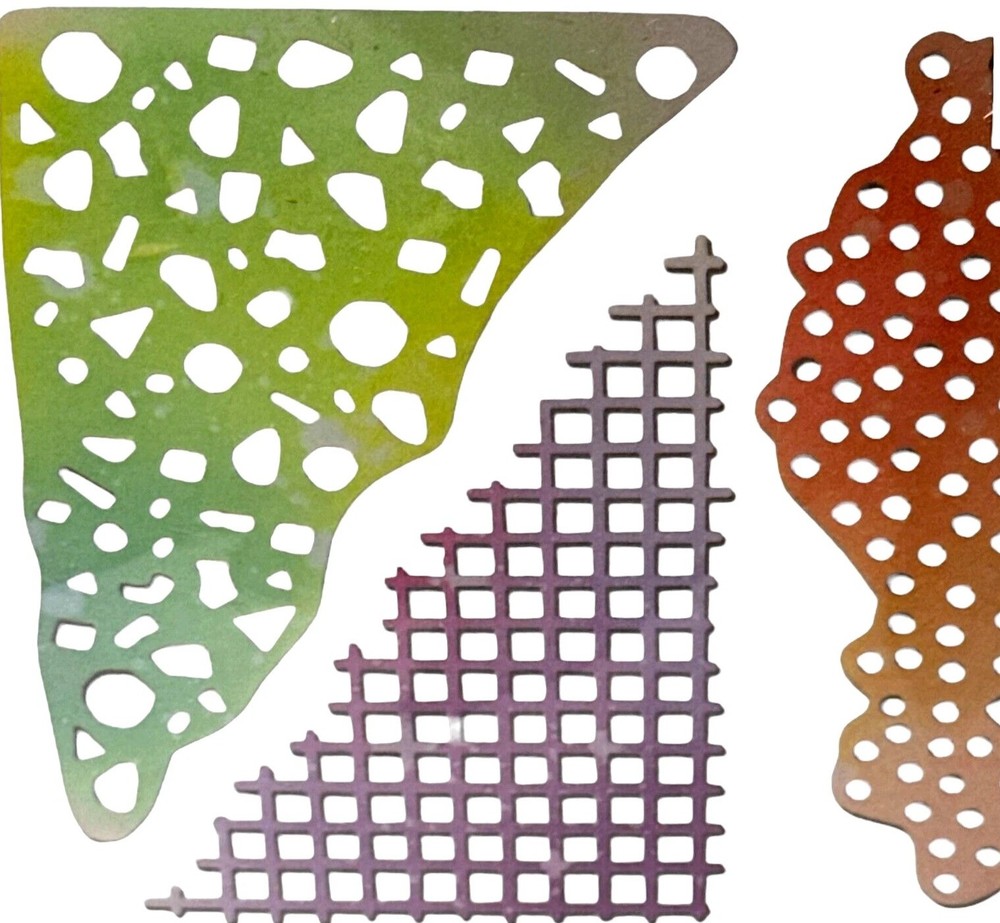 Sizzix Thinlits Geometric Mask Set Dies Paper Cutting Background Dot Confetti