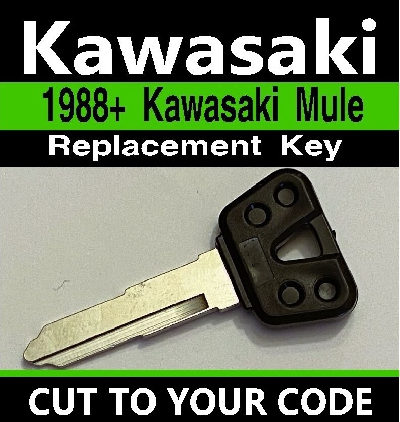 Kawasaki 1988 & up Mule UTV Replacement Key Cut to Code B11112-B14433