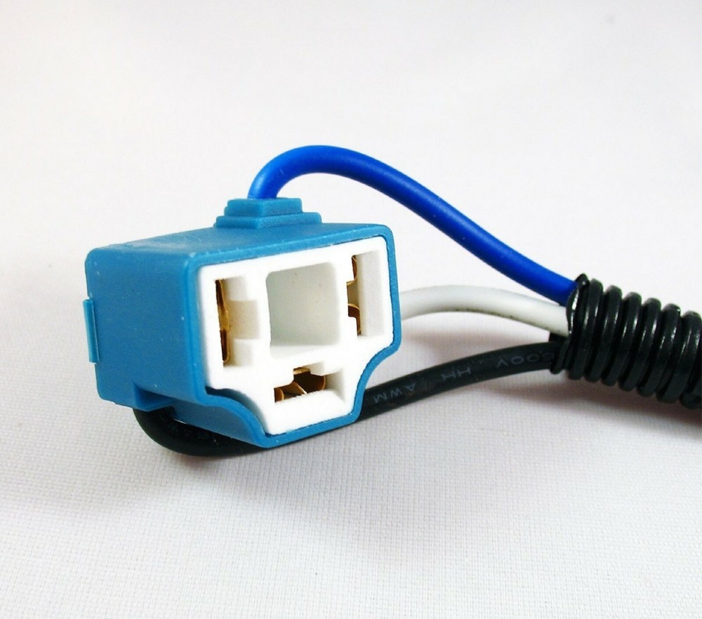 Wire Pigtail Female Ceramic A H4H Two Harness Head Light Bulb Socket Connector