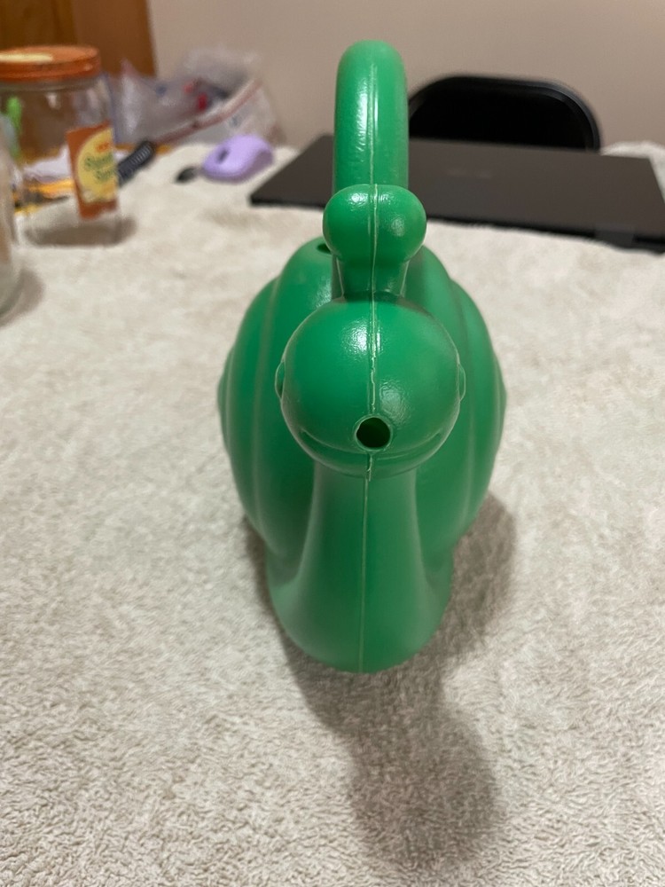 Green Plastic Snail Watering Can