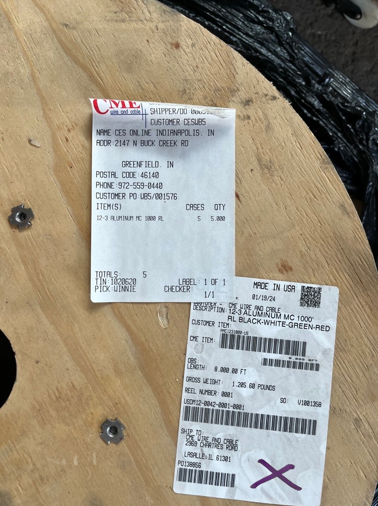 LOT OF WIRE ELECTRICAL SUPPLIES