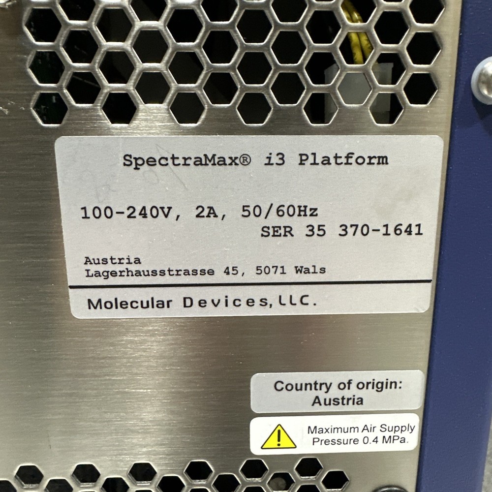 Molecular Devices SpectraMax i3 Platform Multi-Mode Microplate Read (3377987)