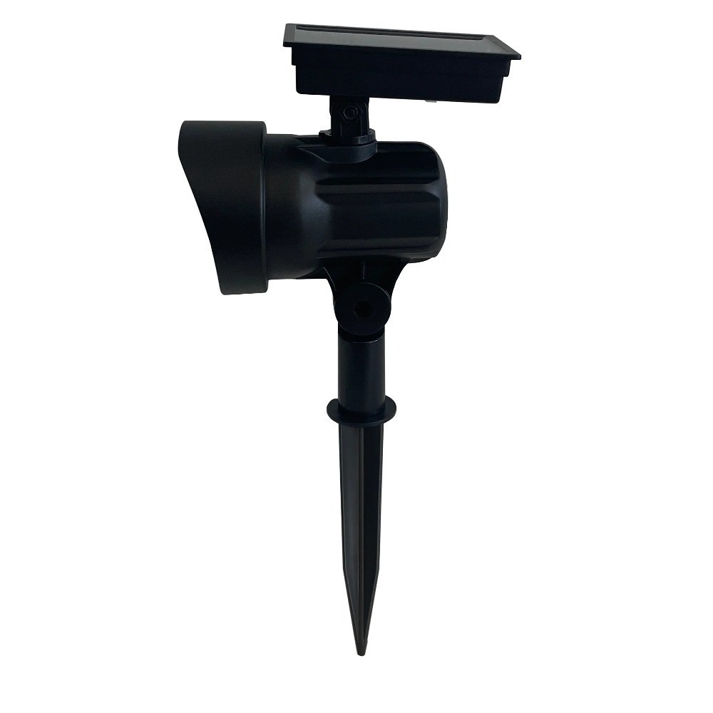 Solar Powered Black LED Landscape Spot Light, 30 Lumens