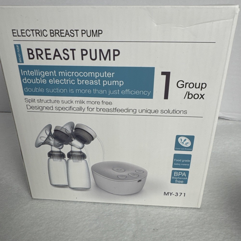Hello Mom Microcomputer Double Electric Breast Pump Pink Open Box New