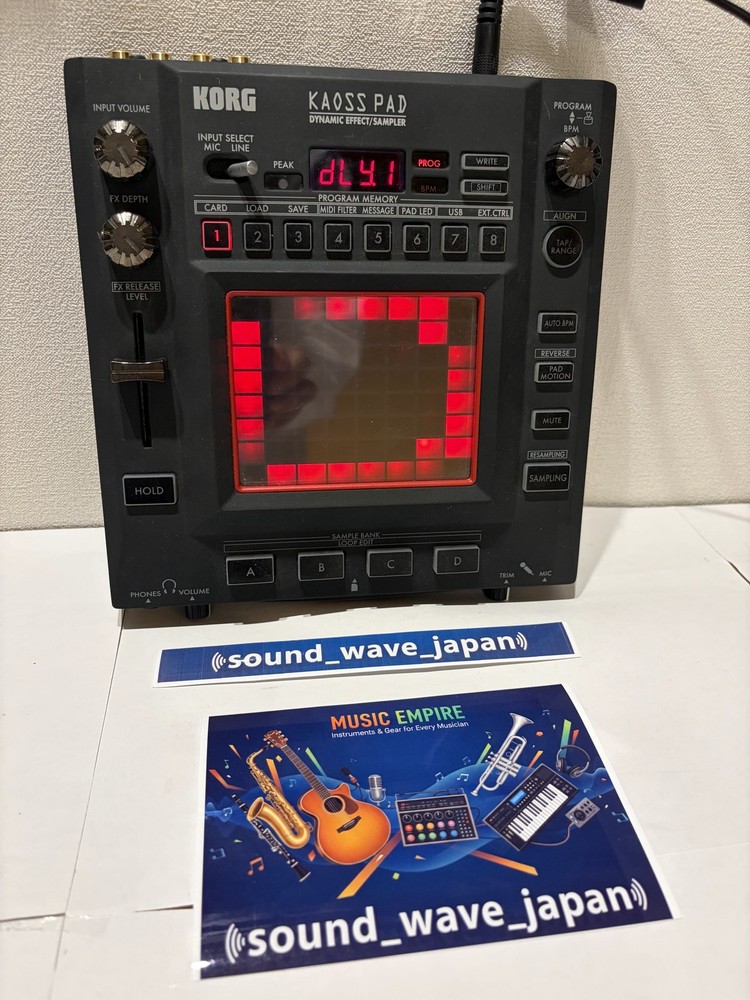 KORG KP3 Kaoss Pad Dynamic Effect Sampler Sequencer Tested Working used Japan