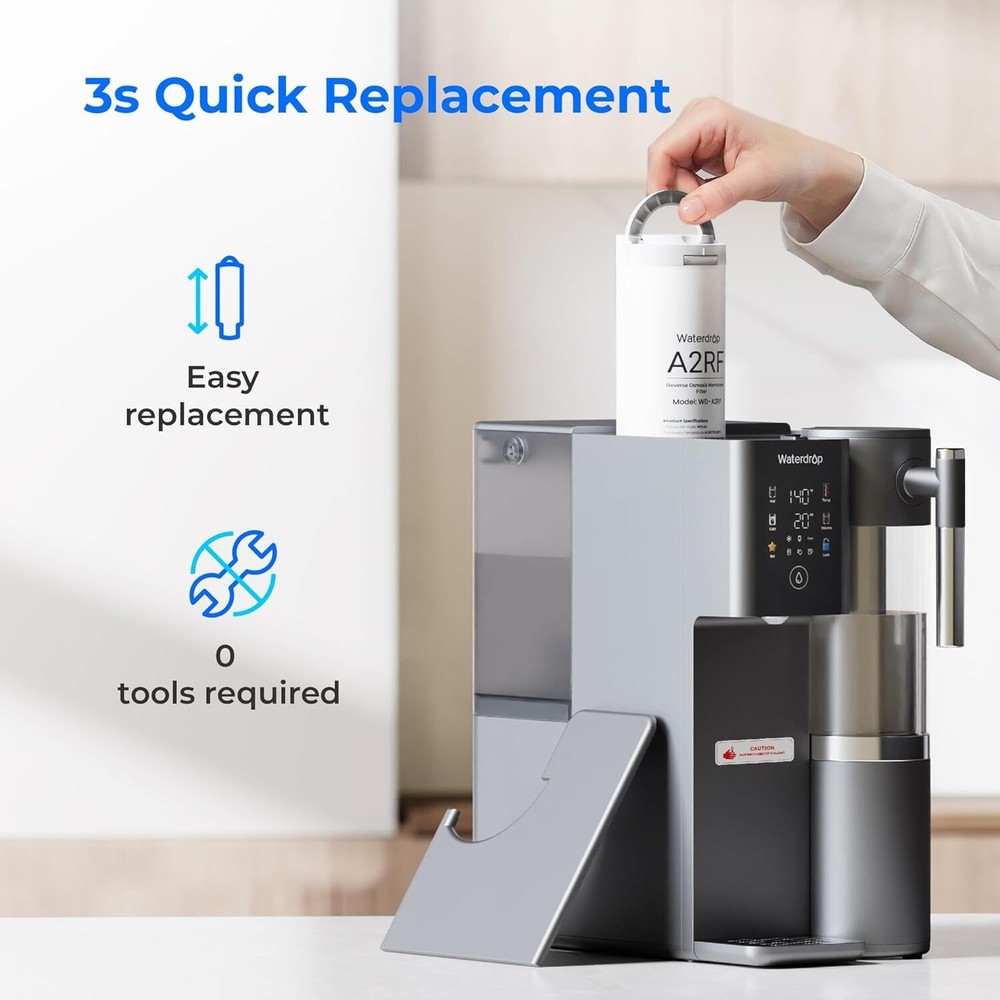 Waterdrop WD-A2RF Filter,Replacement for WD-A2 Countertop Reverse Osmosis System