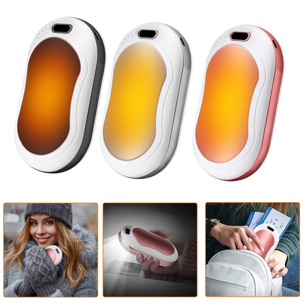 Hand Warmer Fast Heating USB Rechargeable Mini Pocket Digital Display Power Bank