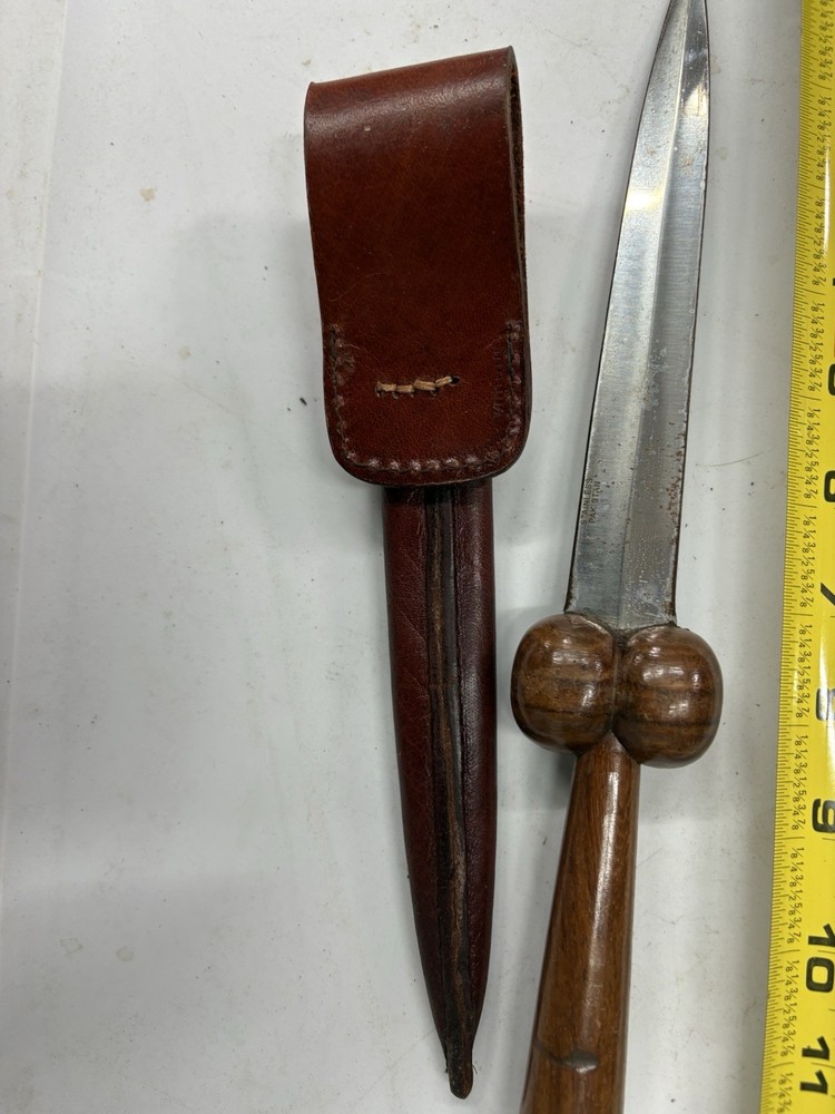 Wood Hilt Bollock Dagger