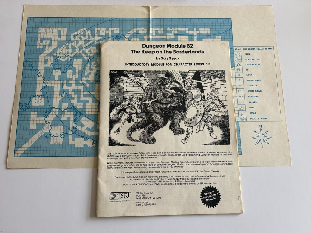 Dungeons and Dragons Basic Set TSR 1981