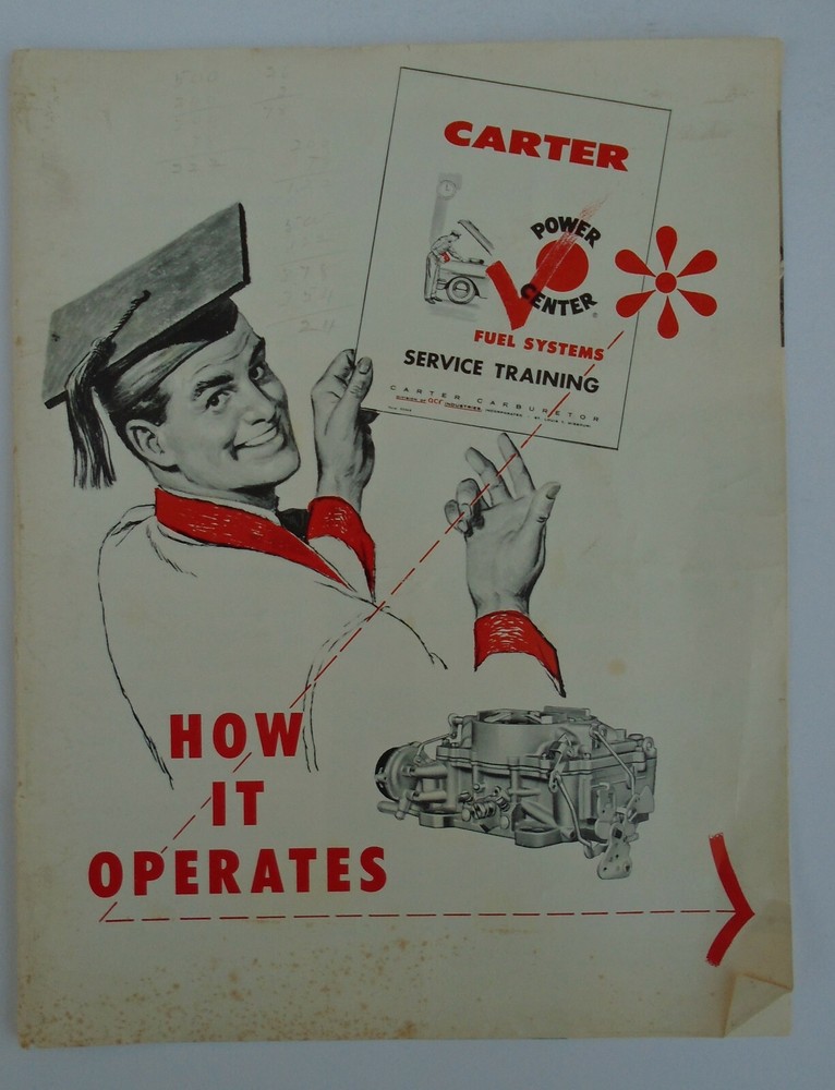 Carter Power Center Fuel Systems Service Training How It Operates 1957