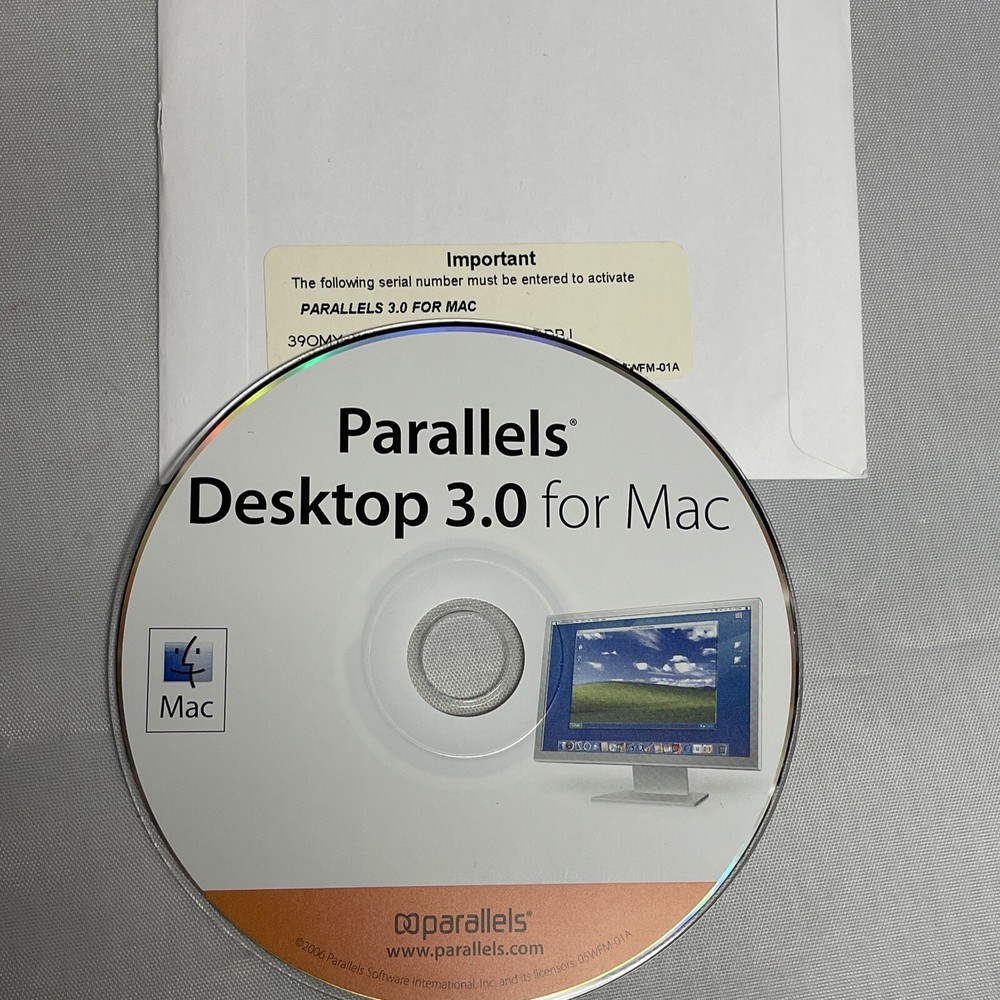 Parallels Desktop 3.0 For Mac Run Windows on Your Mac Award Disk Box Manual