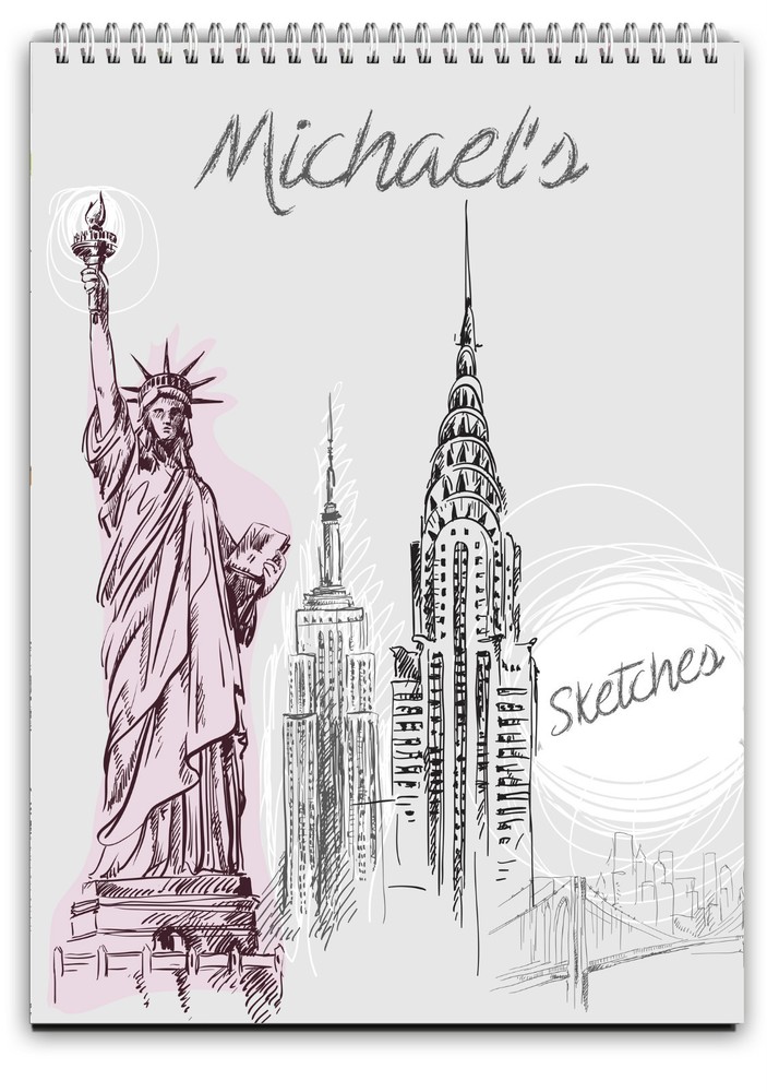 A4 PERSONALISED SKETCH BOOK /PERSONALISED DRAWING PAD/A4 NOTEBOOK/ NOTE PAD A4