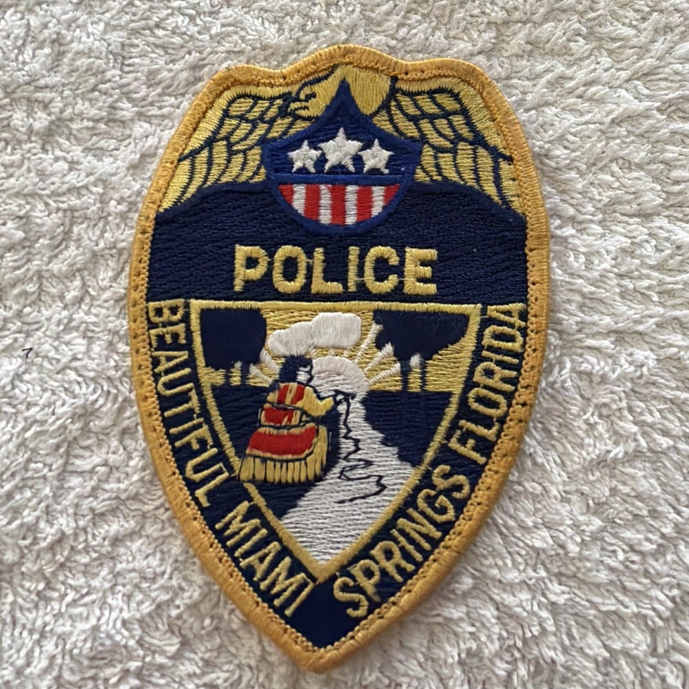 MIAMI SPRINGS FLORIDA POLICE PATCH (VERSION FIVE)