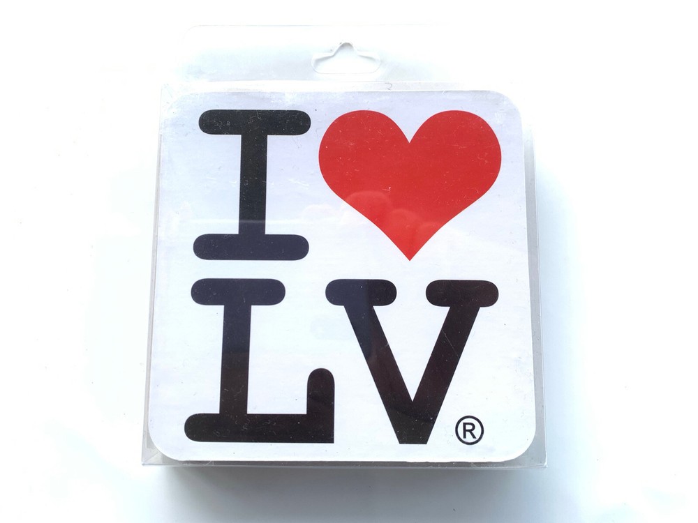 I Heart LV 4pk Coasters