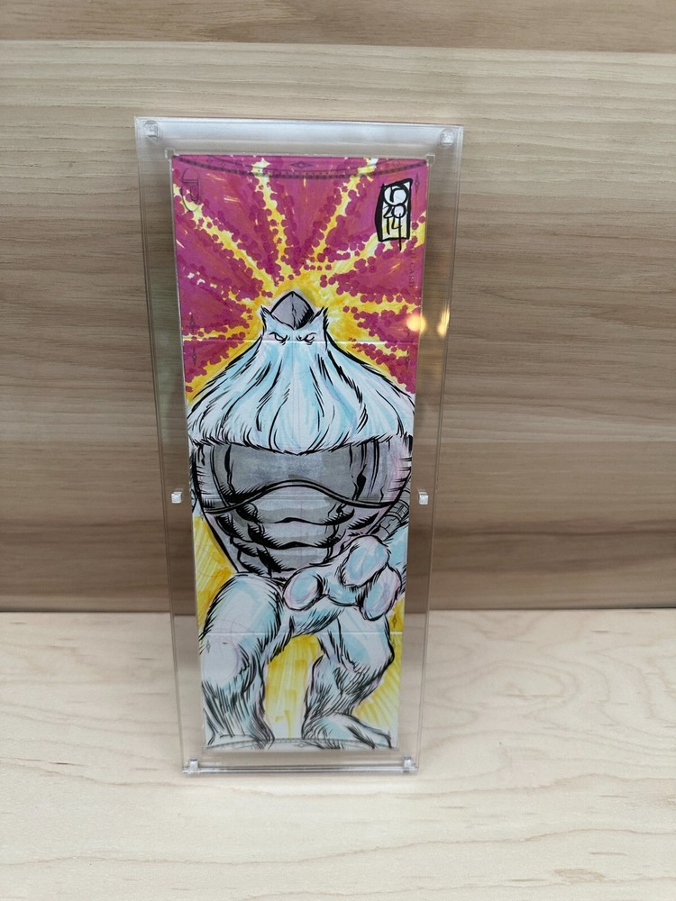 Marvel Premier Magnetic Sketch Booklet Card Holder Display Case 4 Panel Clear