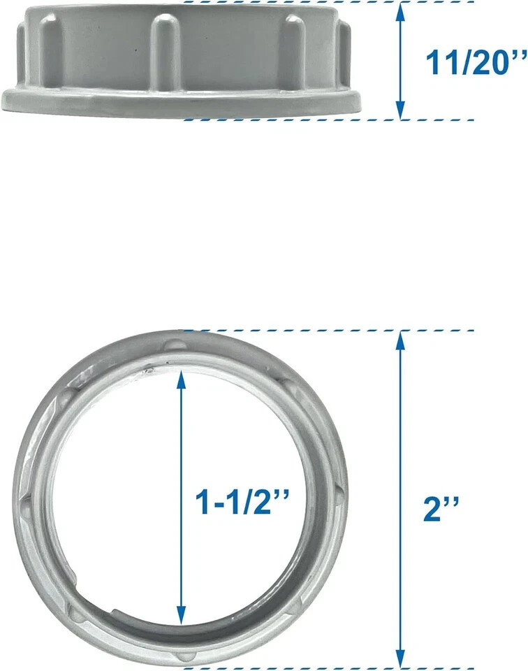 4 Pcs Lamp Shade Rings White Aluminum Threaded Socket Rings For Medium Base E26