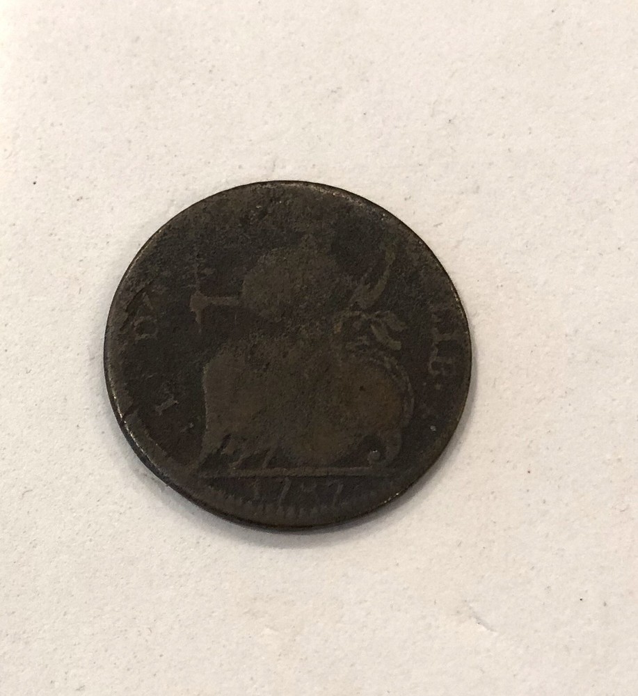 1787- OFF CENTER CONNETICUT COLONIAL COPPER