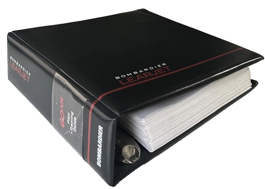 Bombardier Learjet 60xr Pilot Training Guide 2007-2009 *LIKE A NEW*
