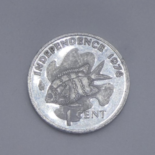 1976 SEYCHELLES 1 Cent  Independence Proof Coin