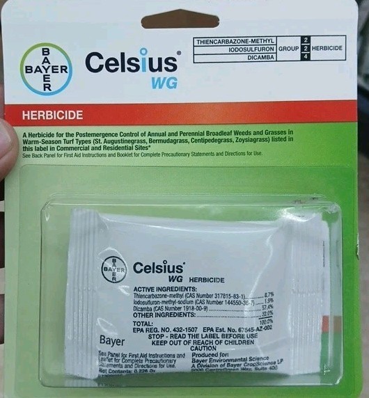 Celsius WG - Single dose 0.226 oz Easy Mix Packet - Post Emerge Weed Control