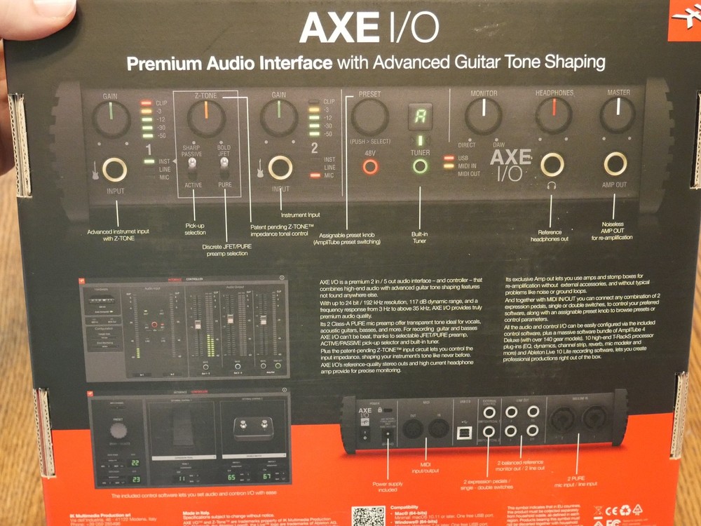 IK Multimedia AXE I/O USB Guitar Audio Interface