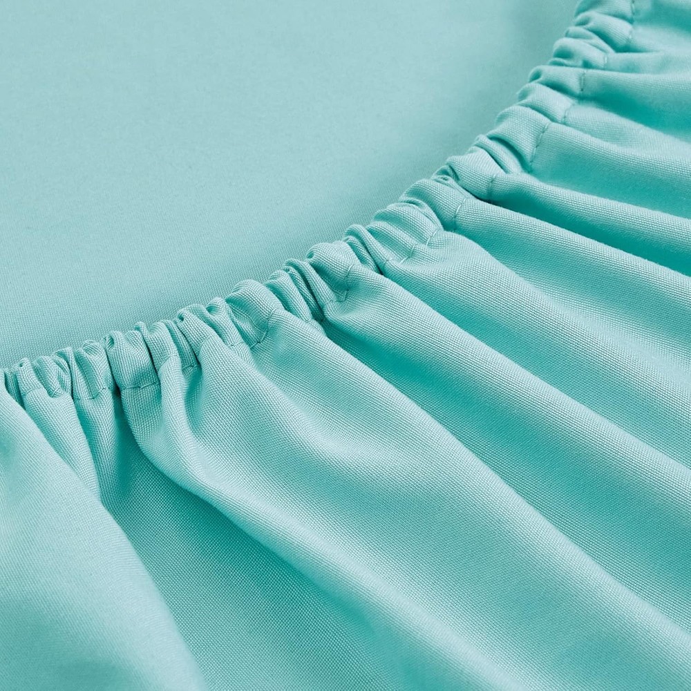 Twin Fitted Sheets, Bulk Pack of 6, Deep Pocket, Soft Microfiber Bottom Sheets