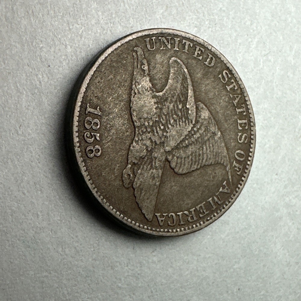 1858 Flying Eagle Cent piece Large Letters