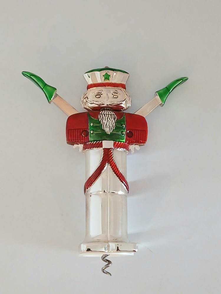 Neiman Marcus Christmas Wine Bottle Opener Nutcracker Character *Beautiful*