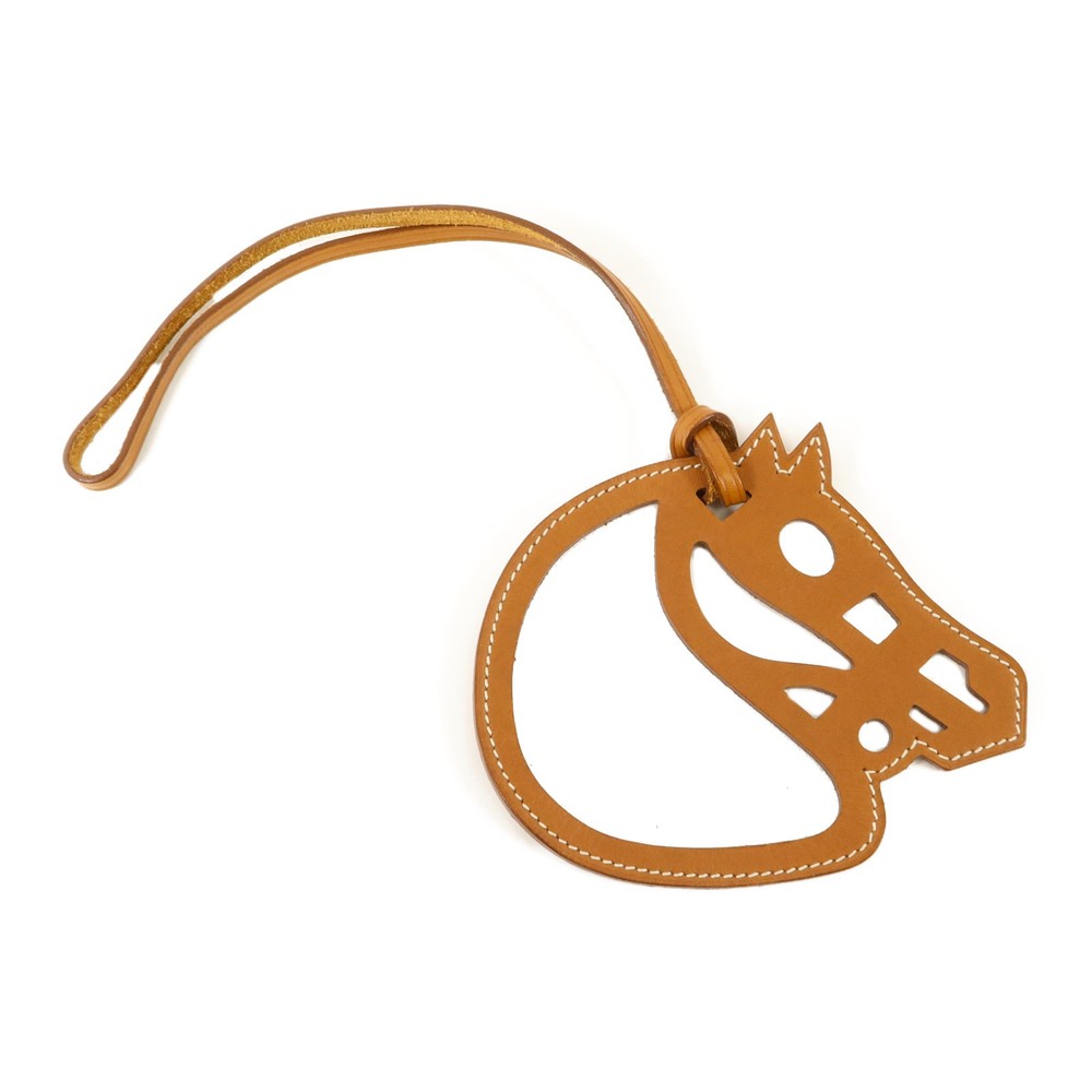 HERMES Paddock Cheval Charm Swift Leather Gold