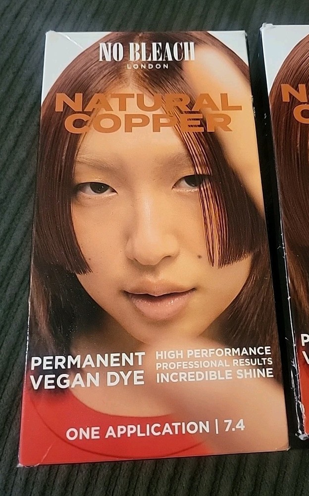 (3) No Bleach Natural Copper Permanent Vegan Dye
