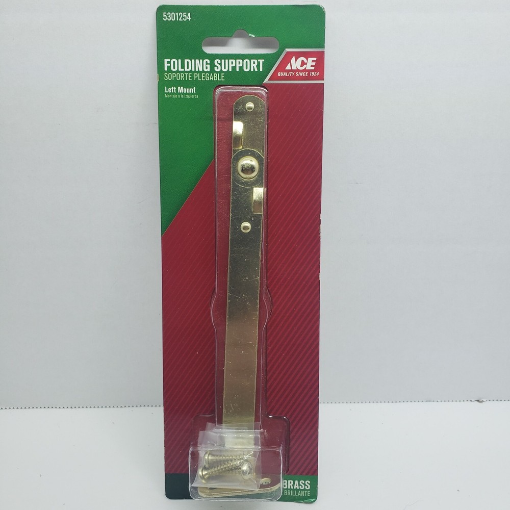 ACE Folding Support LEFT Mount Bright Brass  #5301254