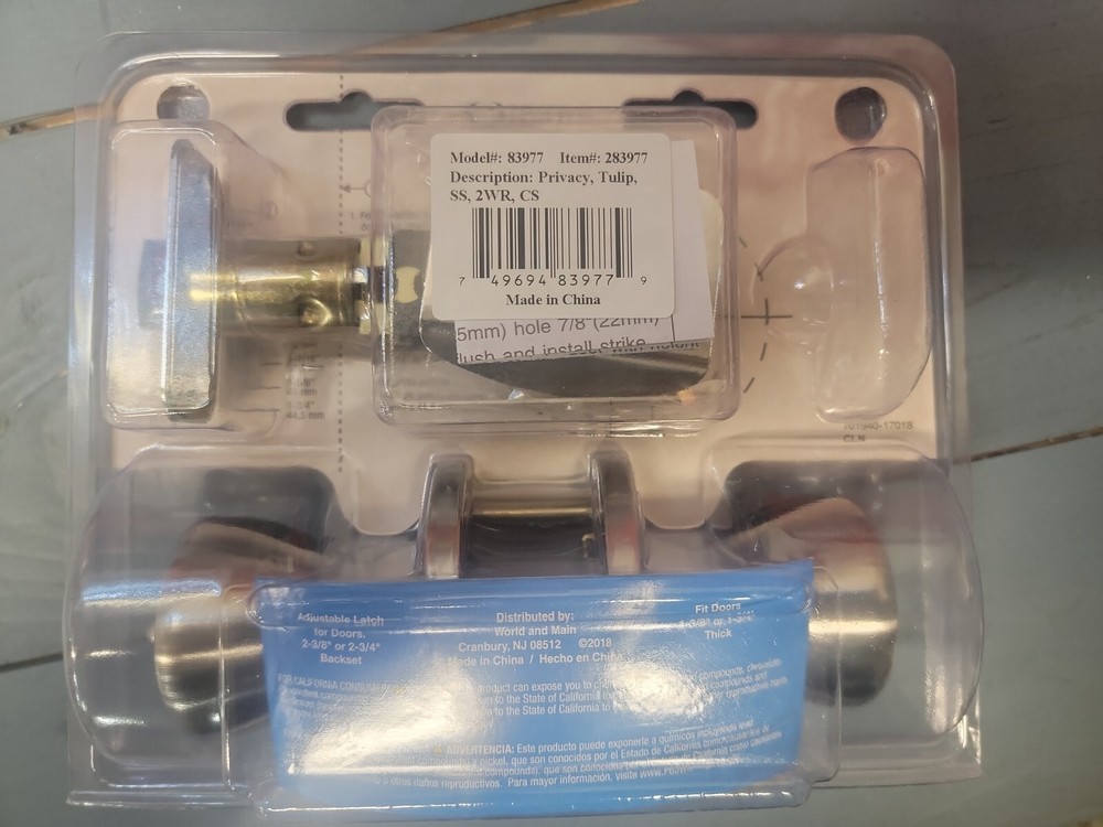Ultra Security Bed and Bath Knob Right or Left Handed 