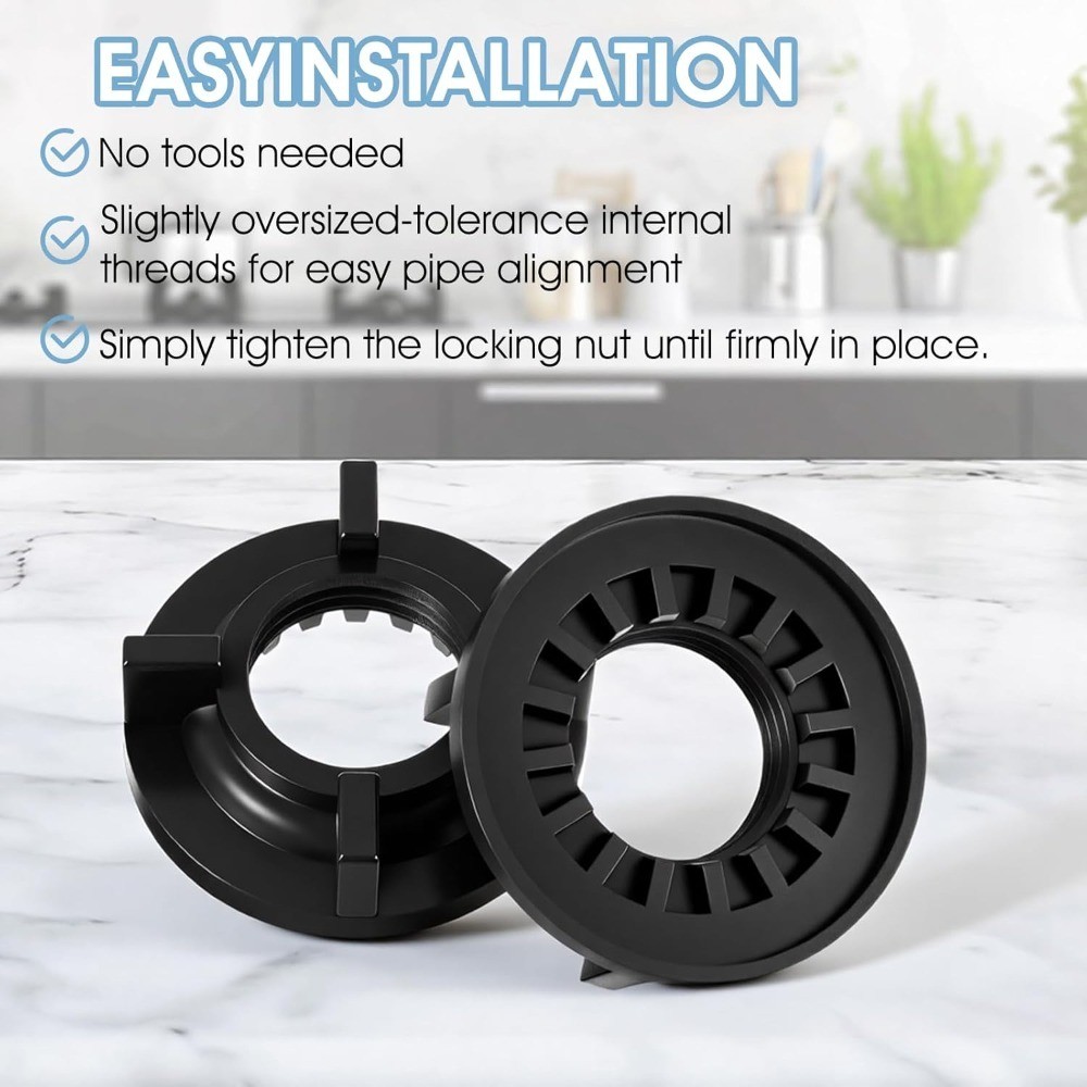 4-Pack Faucet Mounting Nuts Plastic Winged Lock Nuts Easy Install Kit for