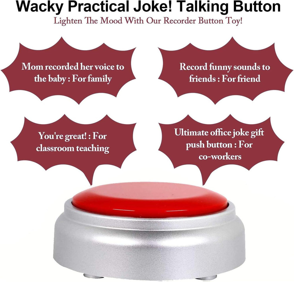 Recordable Button,Record Talking Button,Easy Button 30S Voice Recordable Button