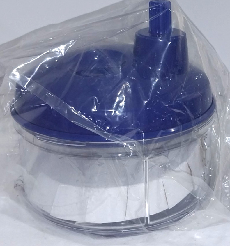 TUPPERWARE Quick Chef Pro System/Manual Turn Handle Food Processor Sapphire Blue