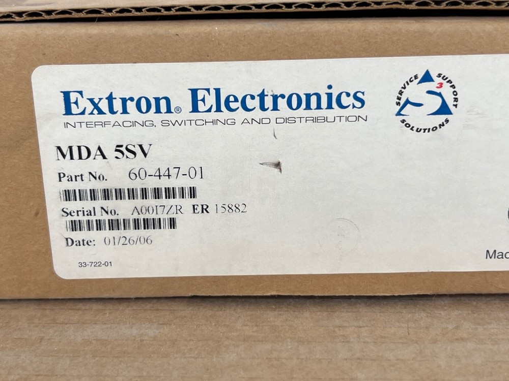 EXTRON MDA 5SV - Distribution Amplifier 60-447-01