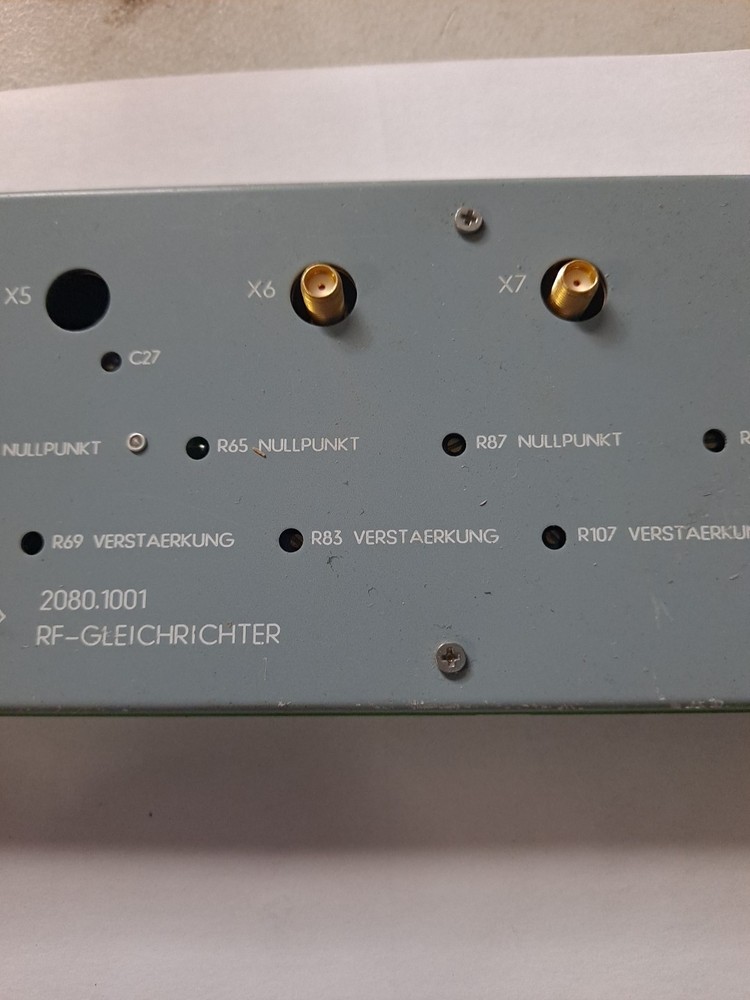 Rohde & Schwarz RF Rectifier 2080.1001 (Untested)
