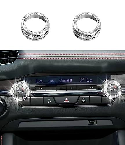 Bling Climate Control AC Button Bling Crystal Shiny Accessory Interior Large