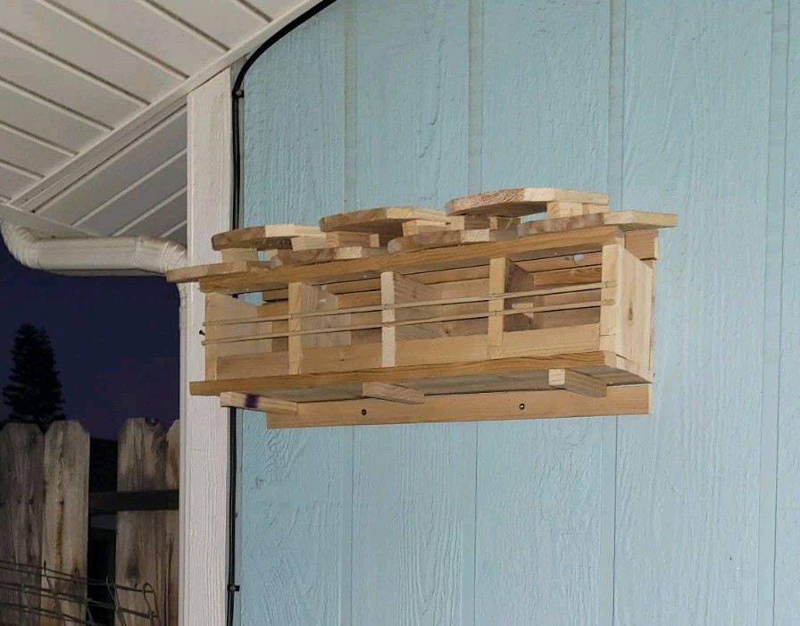 Sparrow Nesting Box with 4 compartments