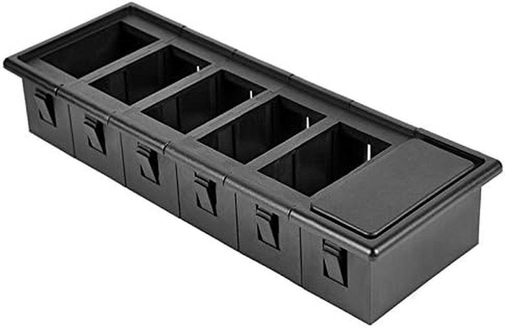Rocker Switch Panel Switch Holder Housing Kit - Black Plastic