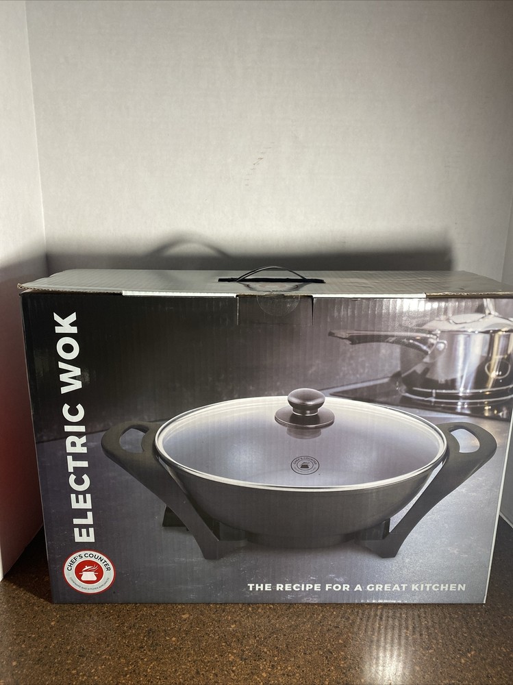 Chef's Counter Electric Wok CC-224 2 Layer Nonstick Coating