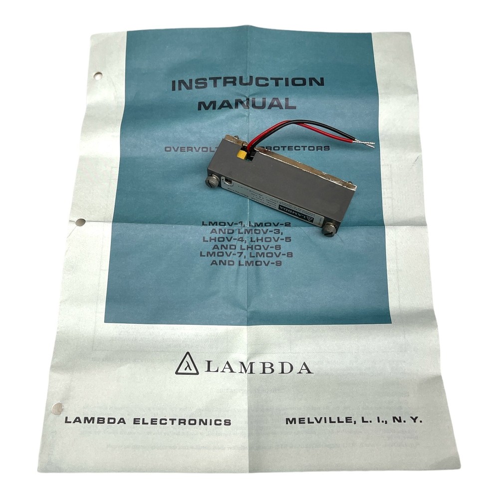 LAMBDA OVERVOLTAGE LMOV-1 RANGE 3-8VDC NEW/UNUSED SURPLUS