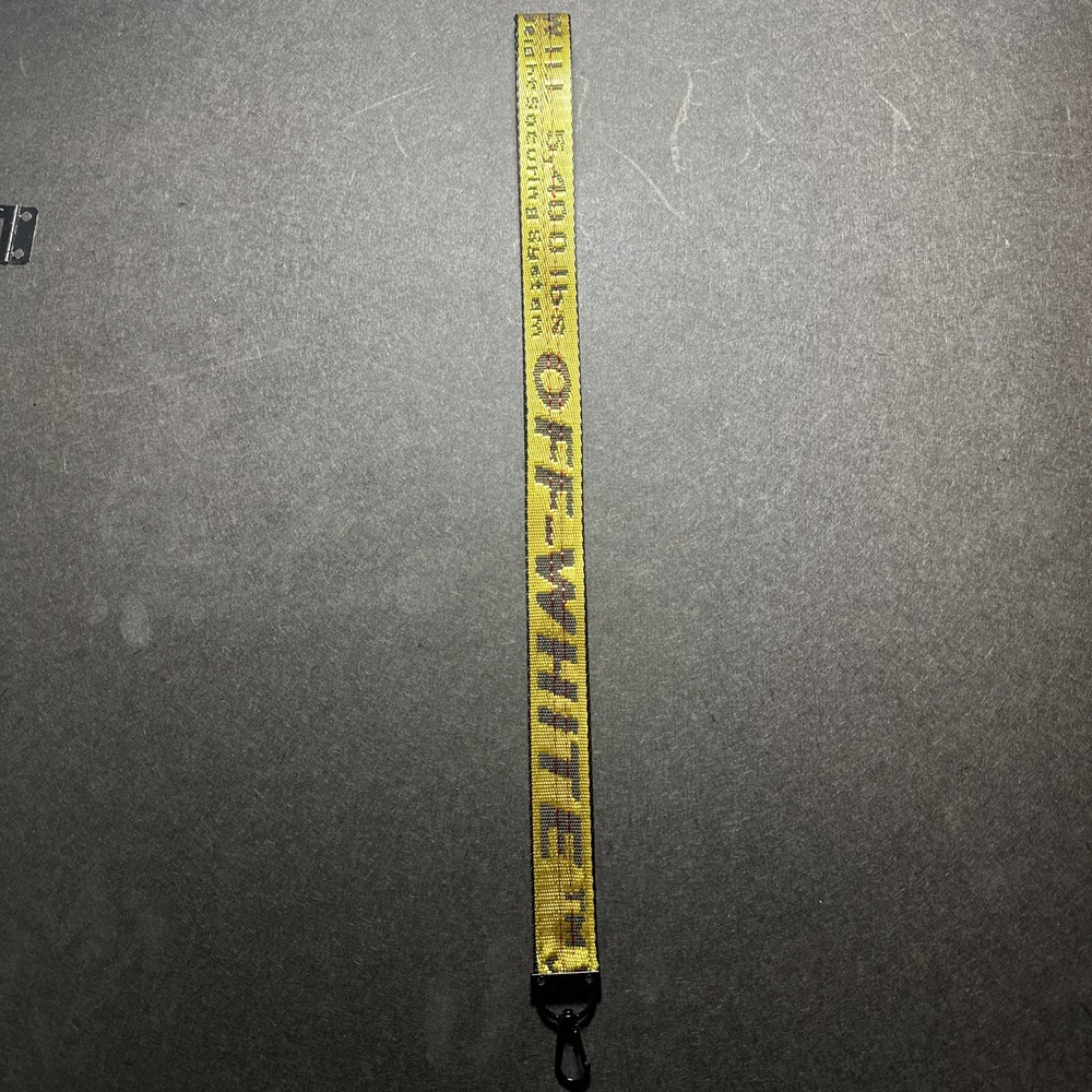 Off White Lanyard Yellow
