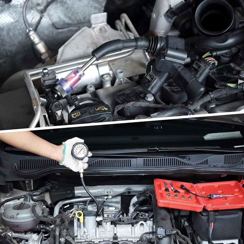Complete Compression Testing Kit - Car & Motorcycle