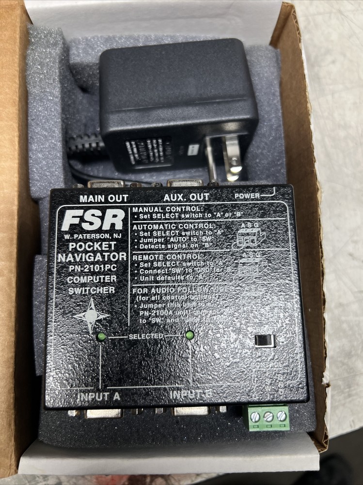FSR PN-2101pC Pocket Navigator S-Video Switcher
