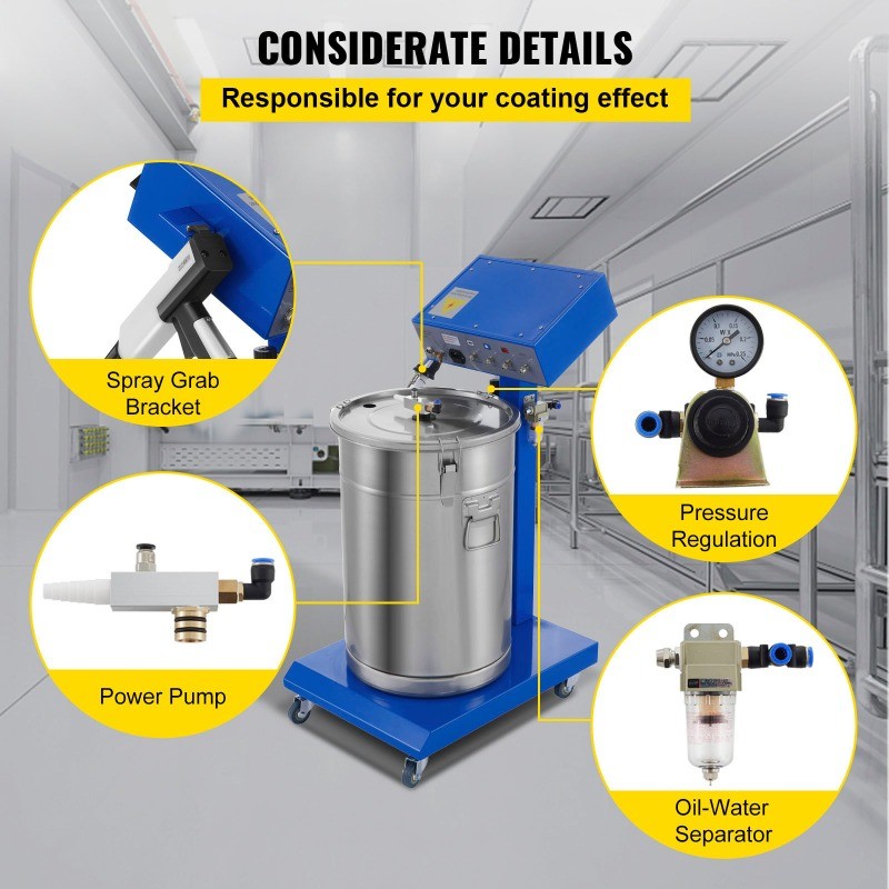 Spray Powder Coating System Machine Spraying Gun Paint System Powder Coating