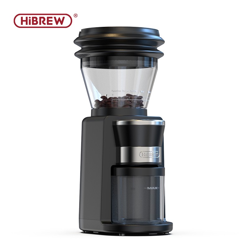 HiBREW Automatic Espresso Coffee Grinder 31 Grind Settings Visual Bean Storage