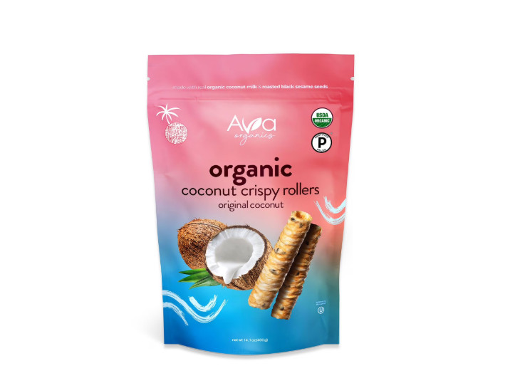 Ava Organics Coconut Crispy Rollers, 14.1 oz.